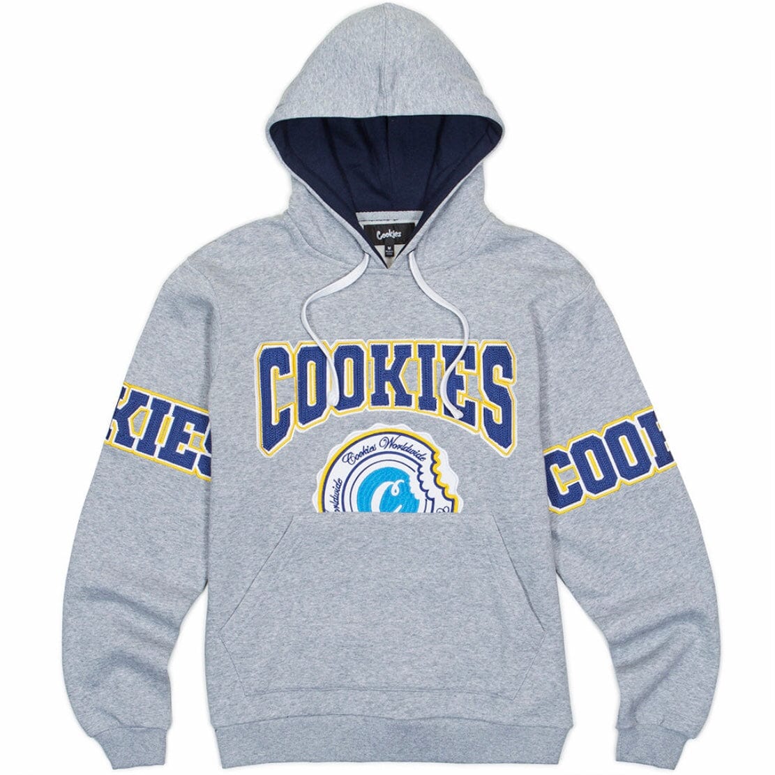 Cookies Double Up Fleece Pullover Hoodie (Heather Grey) 1561H6082