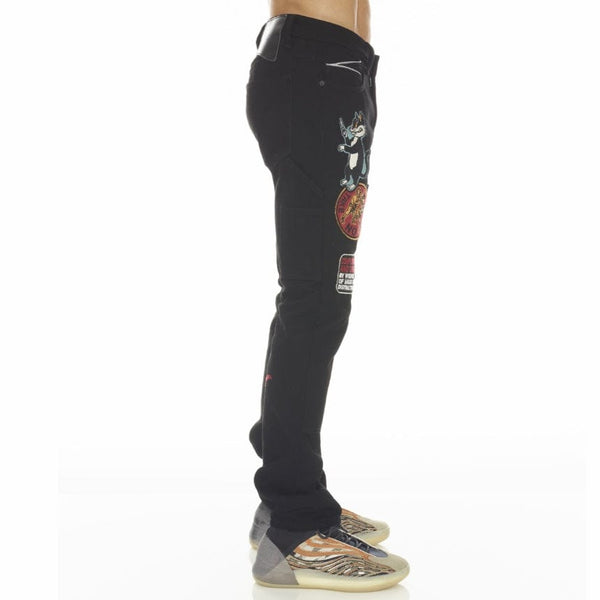 Cult Of Individuality Rocker Slim Ridged Jeans (Black) 622A2-RS01J