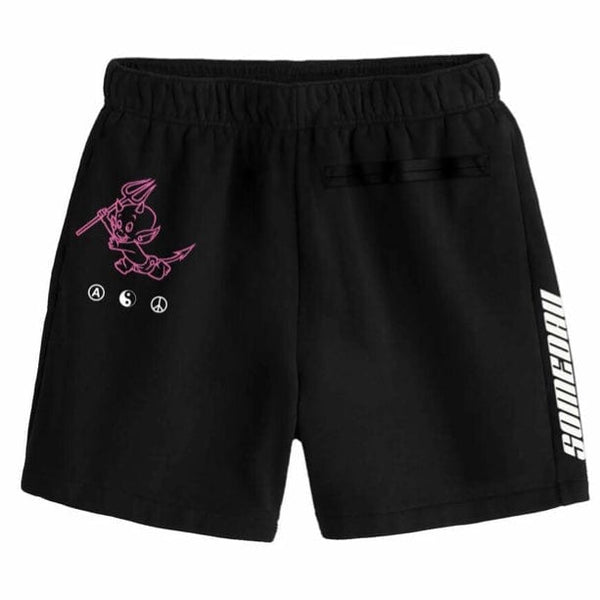Almost Someday Caution Shorts (Black) ASC5-15