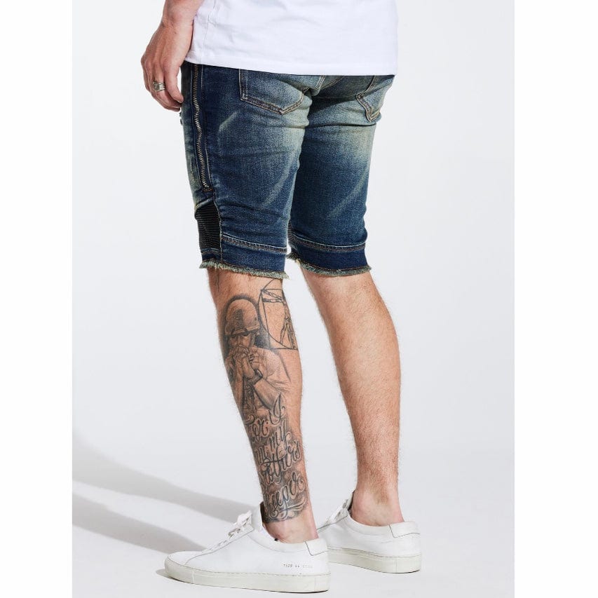 Embellish Sunny Biker Shorts (Indigo) EMBSP221-104