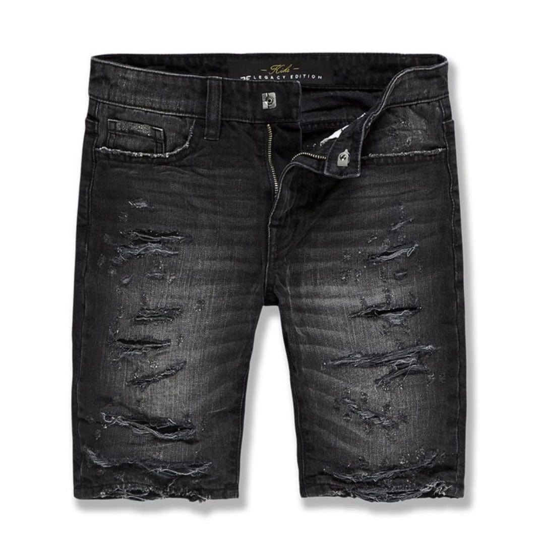 Boys Jordan Craig Belmar Denim Shorts (Black Shadow) J3164SB