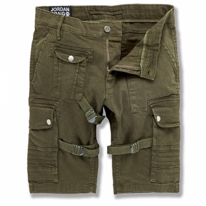 Jordan Craig Cairo Cargo Shorts (Army Green) - 4398