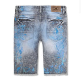 Jordan Craig Vegas Striped Denim Shorts (Ice Blue) J3167S