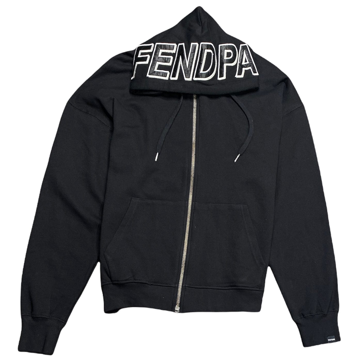 Defend Paris Zip-Up Gigi Hoodie (Black) - FW1727