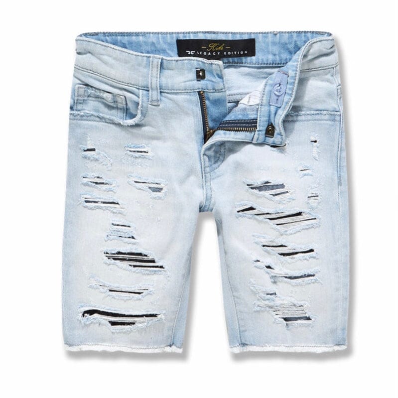 Kids Jordan Craig Lafayette Denim Shorts (Ice Blue) J3185SK