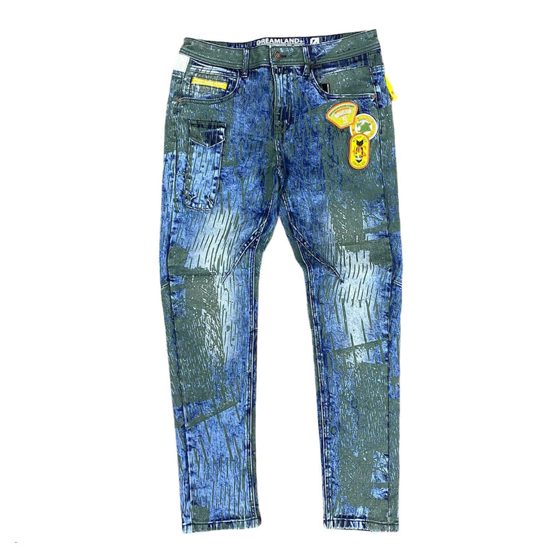 Dreamland Tiger Vs Crane Denim Jeans (Blue/Black) - D2010D0368