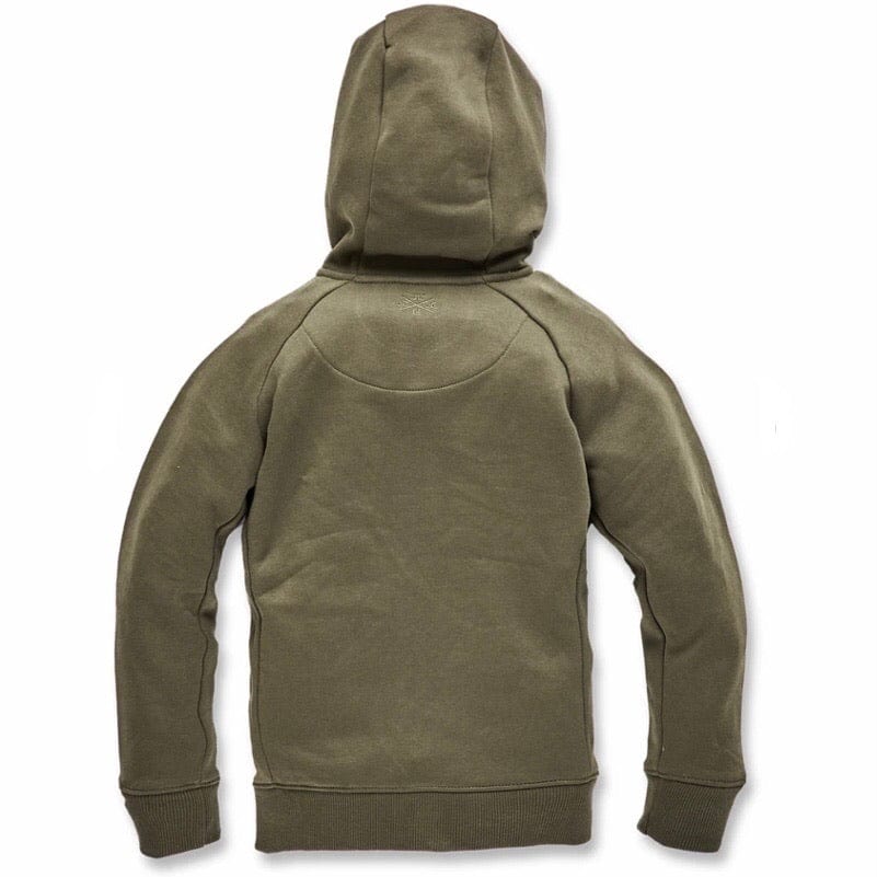 Kids Jordan Craig Uptown Zip Up Hoodie (Olive) 8521HK