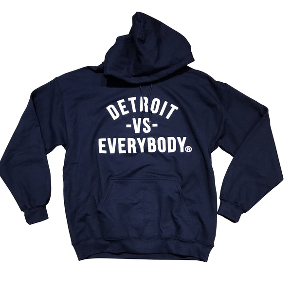 Detroit Vs Everybody Hoodie (Navy/White) - VS310