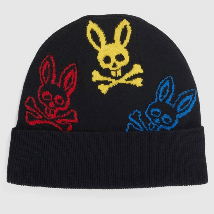 Psycho Bunny Lacomb Beanie (Black) B6A174W1HT