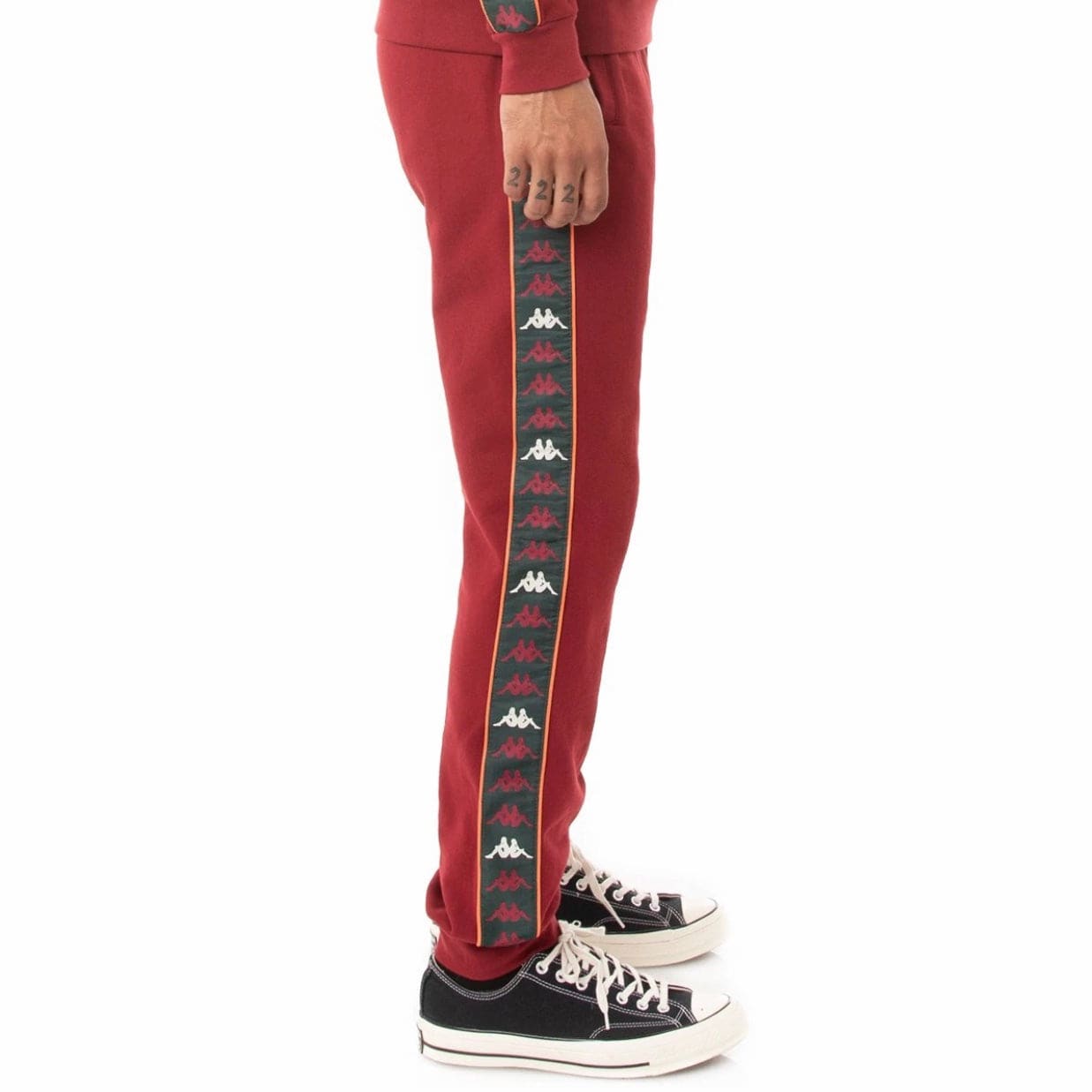 Kappa 222 Banda Alanz 3 Sweatpants (Red/Pink/Green)