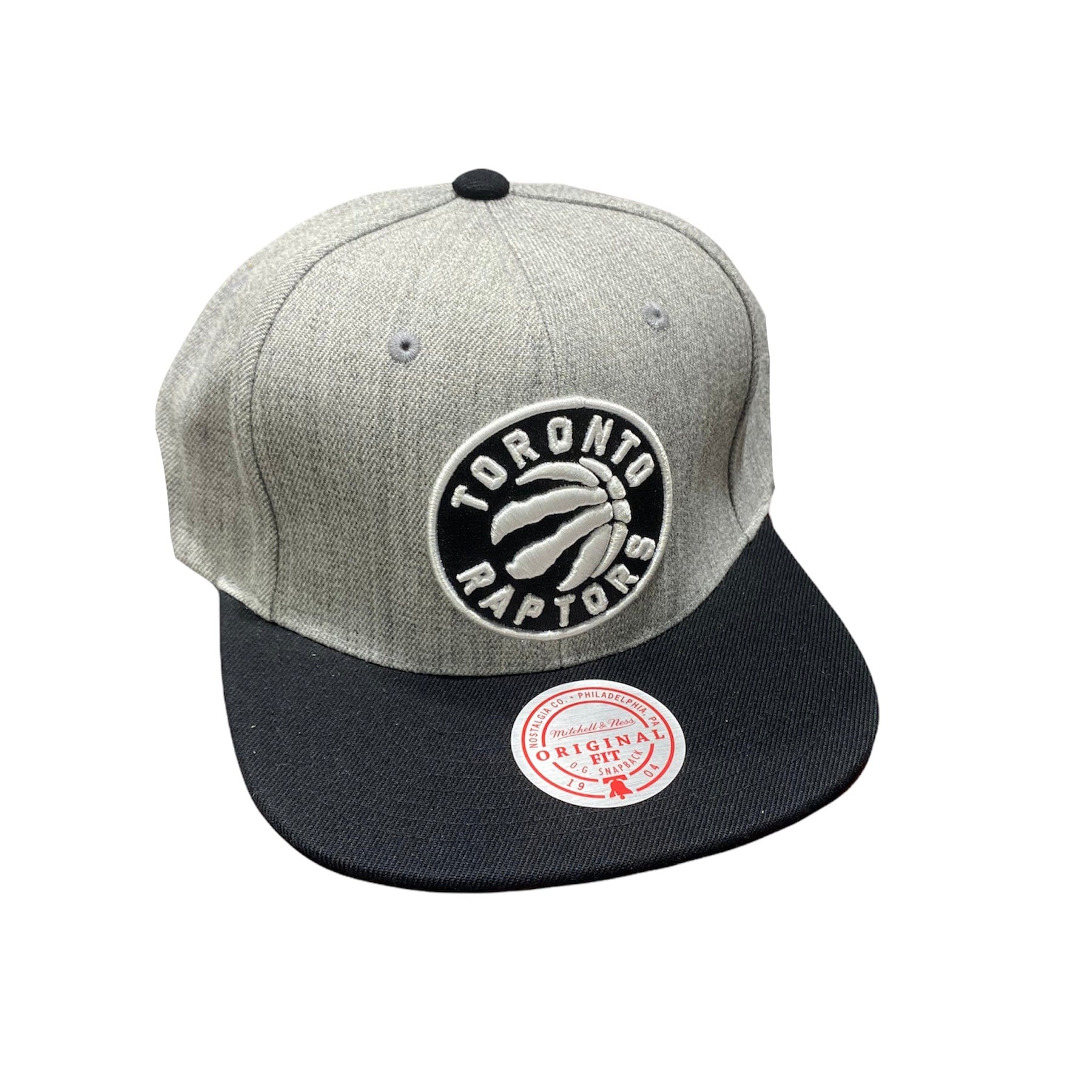 Mitchell & Ness Nba Raptors Grey Black Pop Snapback (Grey Heather/Black)