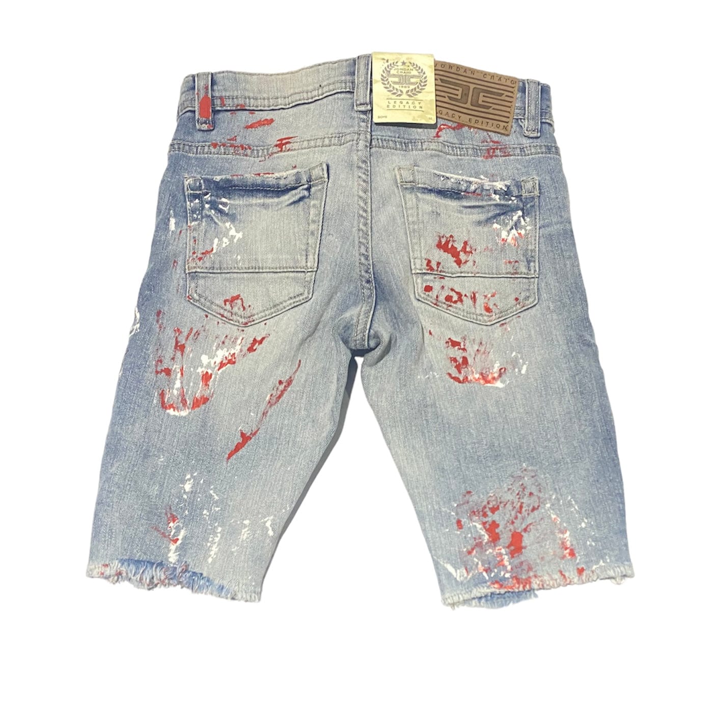 Boys Jordan Craig Vengeance Denim Shorts (Ice Blue) J3176SB