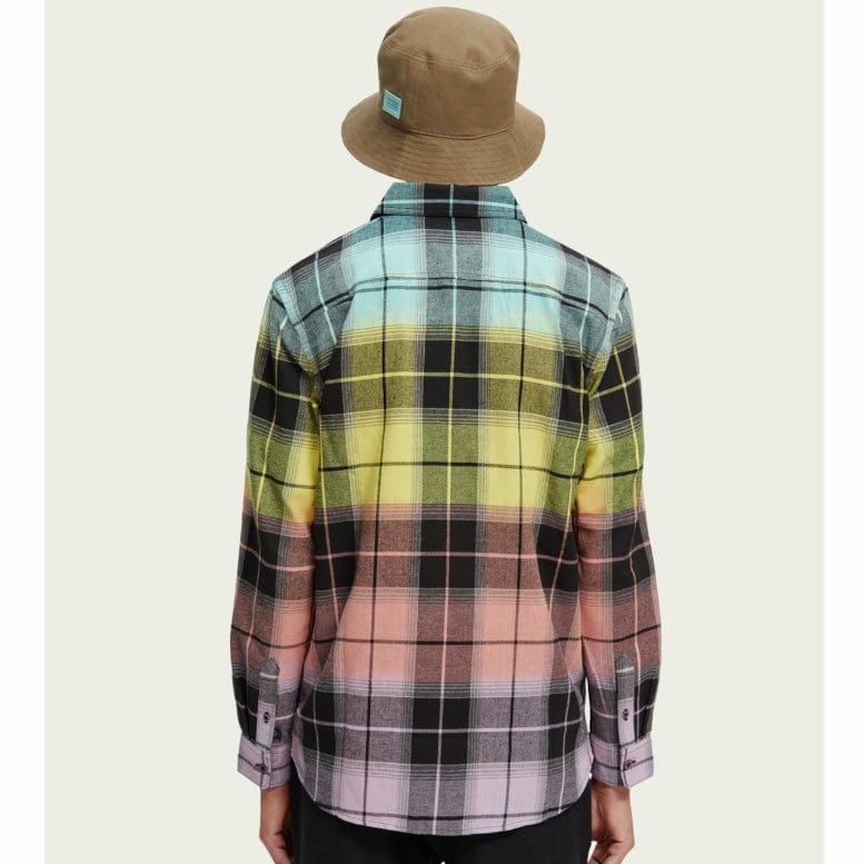 Scotch & Soda Regular Fit Colourful Checked Flannel Shirt (Combo A) 169050