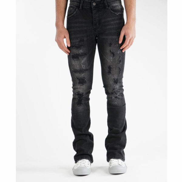 Valabasas Stacked Jericho Jeans (Black/Grey) VLBS2185