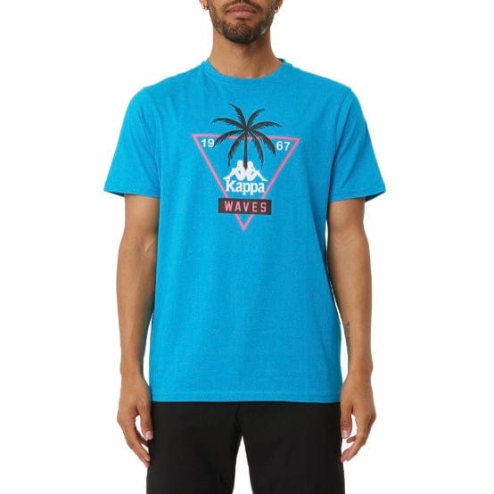 Kappa Authentic Accompong T Shirt (Blue/Black/White) 361522W