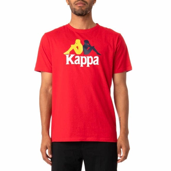 Kappa Authentic Estessi T Shirt (Red/Yellow-Blue/White) 304KPT0