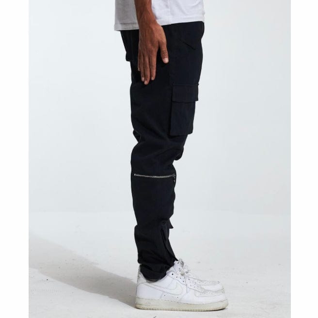 Crysp Cade Cargo Denim Jean (Black) CRYF222-201