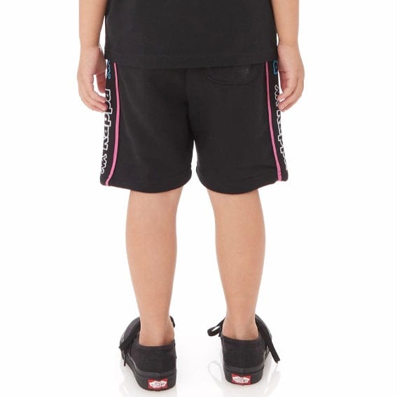 Kids Kappa Logo Tape Asved 2 Shorts (Black/Blue/White) 34152QW