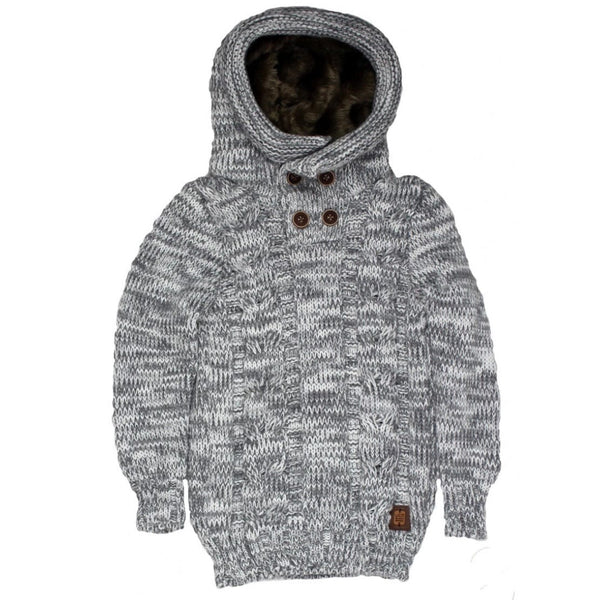 Kids Lcr Sweater (Ecru/Grey) 6160K
