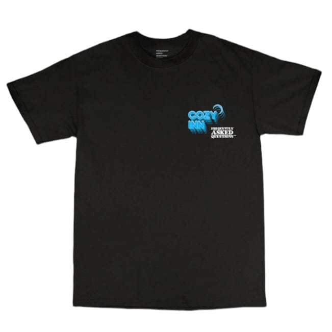 Frequently Asked Questions Cozy Inn T Shirt (Black) 22-338BP