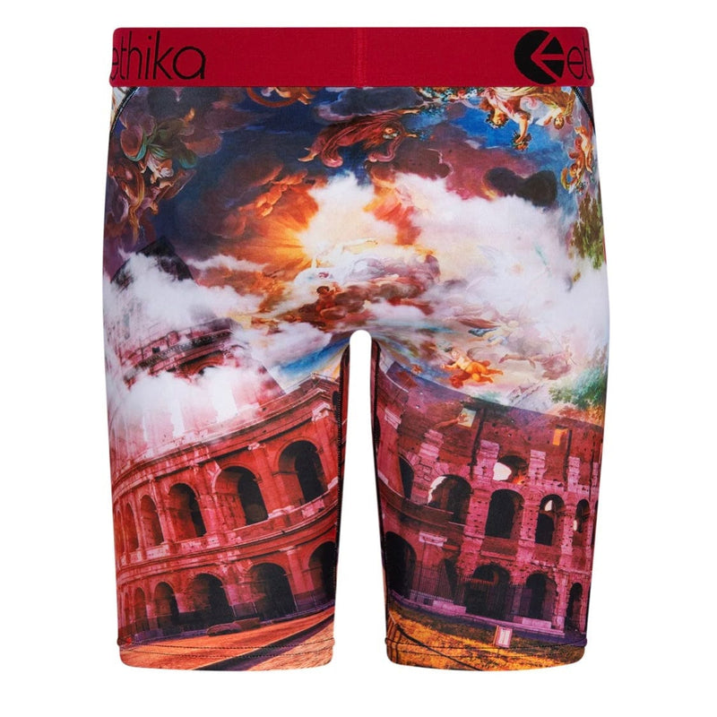 Ethika Rome Travel Underwear (Grey/Red) MLUS1878