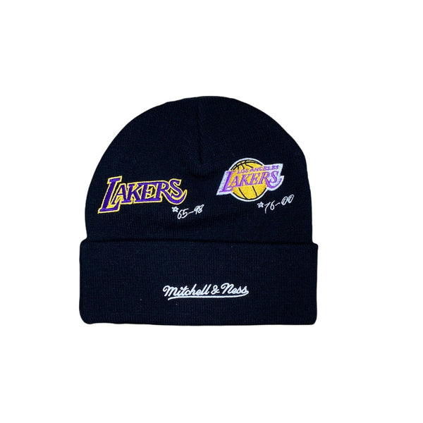 Mitchell & Ness Nba Timeline Knit Beanie Hwc Los Angeles Lakers (Black)
