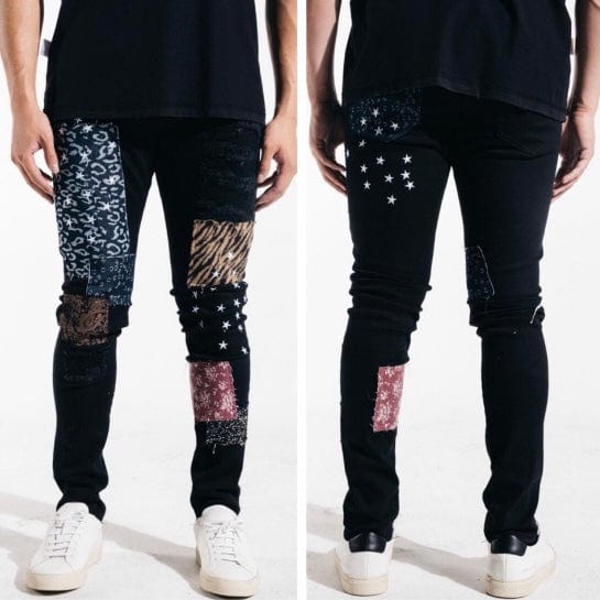 Embellish Gerard Denim Jeans (Black Patchwork) EMBSP221-142