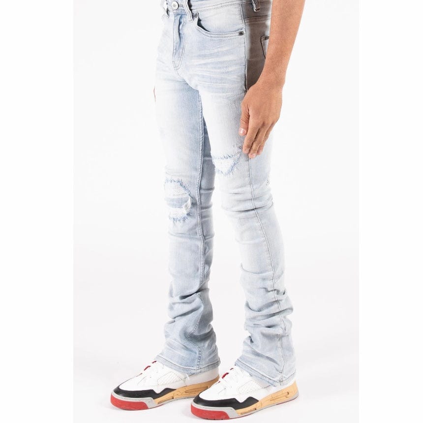 Serenede Azul Stacked Jeans (Sky) AZ-SKY