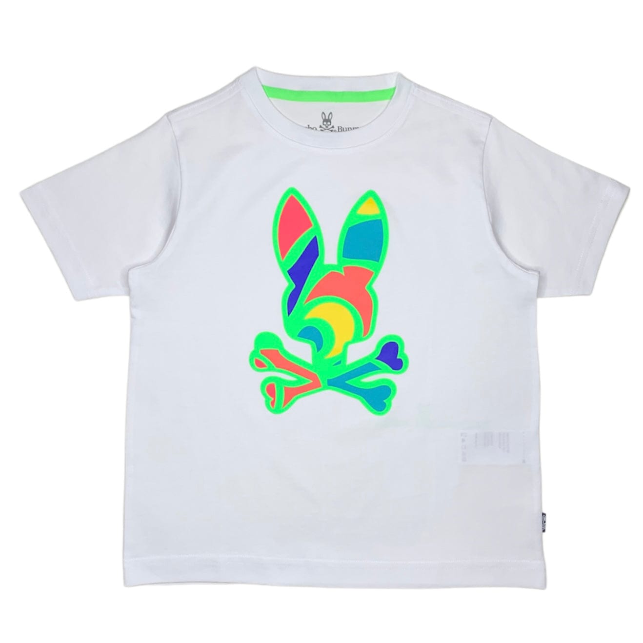 Kids Psycho Bunny Hilsboro Graphic Tee (White) B0U112W1PC