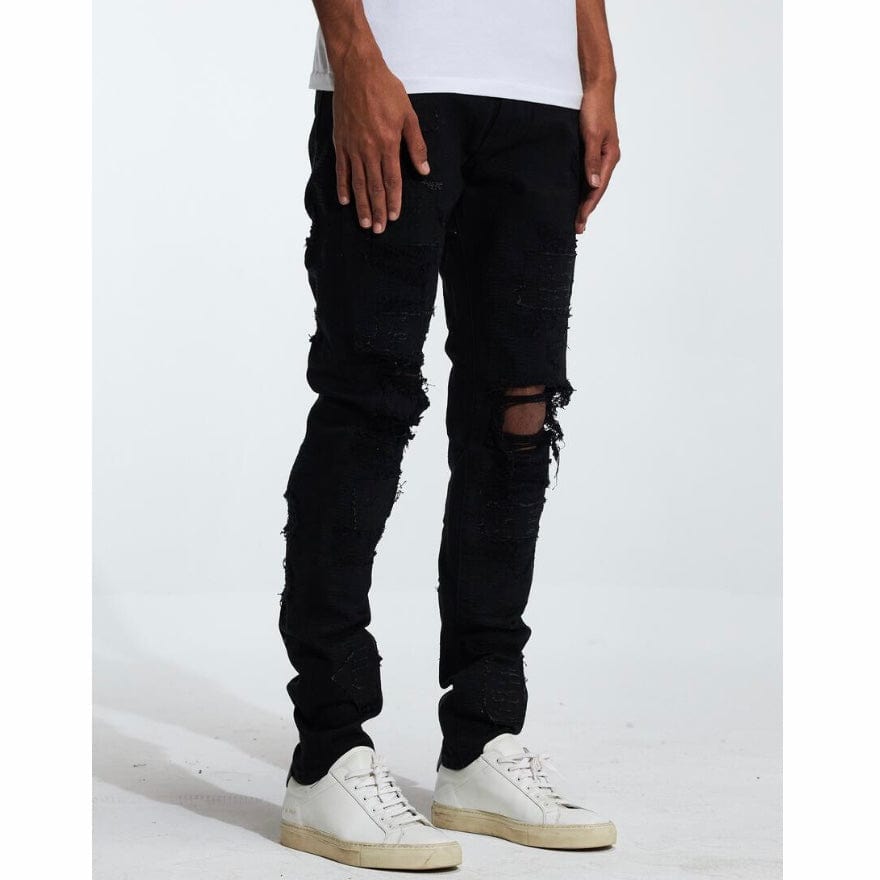 Embellish Palmwood Denim Jean (Black) EMBF222-18