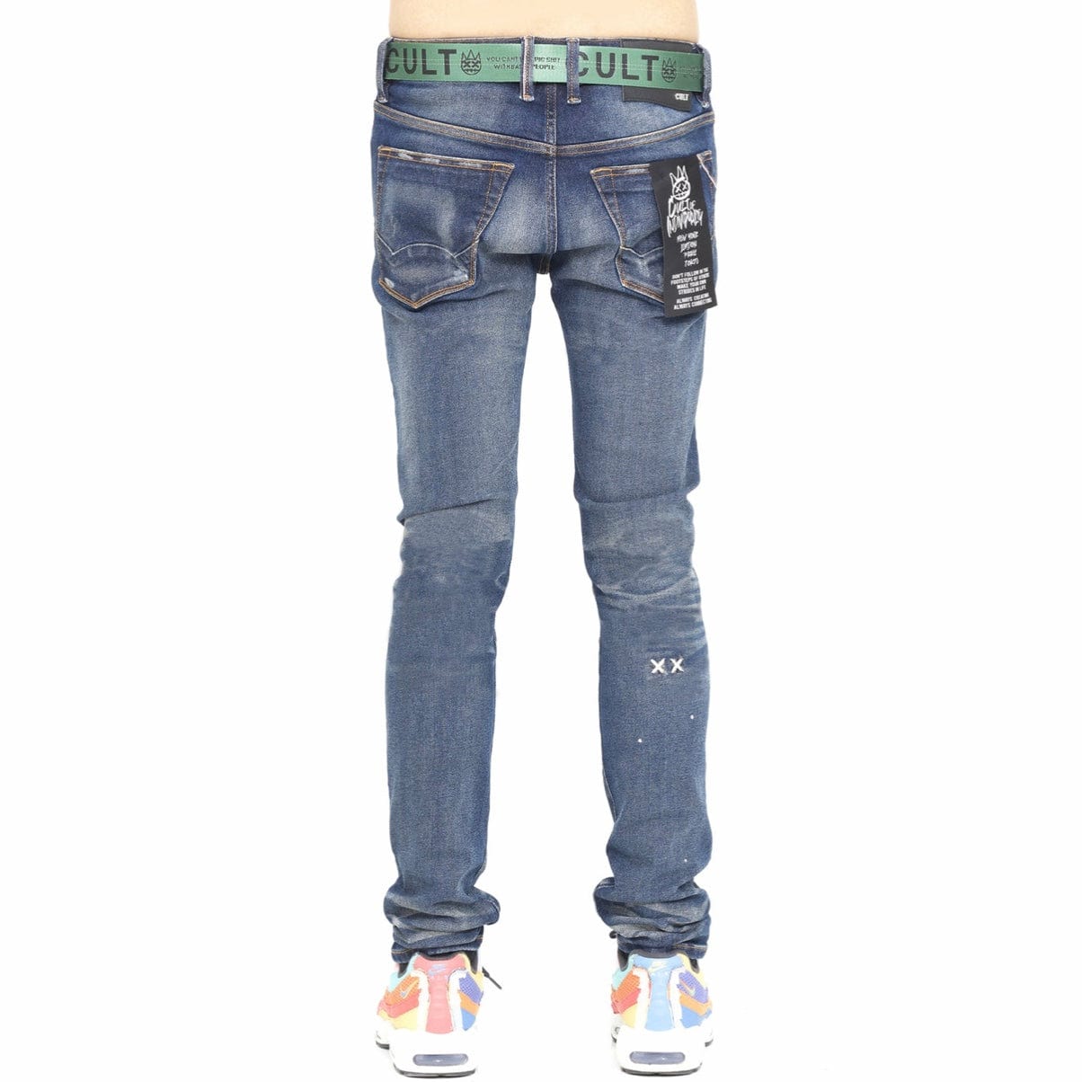 Cult Of Individuality Punk Super Skinny Belted Jean (Reyn) 621B12-SS04O