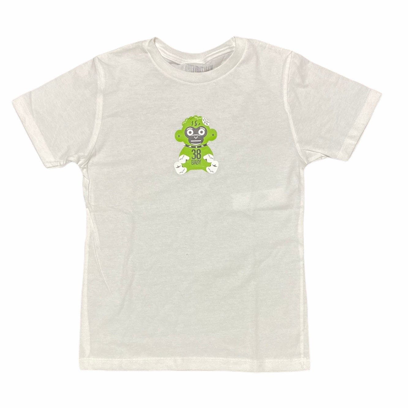 Kids Never Broke Again 38 Baby T Shirt (White/Green)