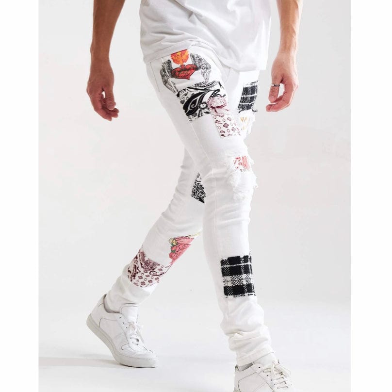 Embellish Arcadia Denim (White Patchwork) EMBSUM121-106