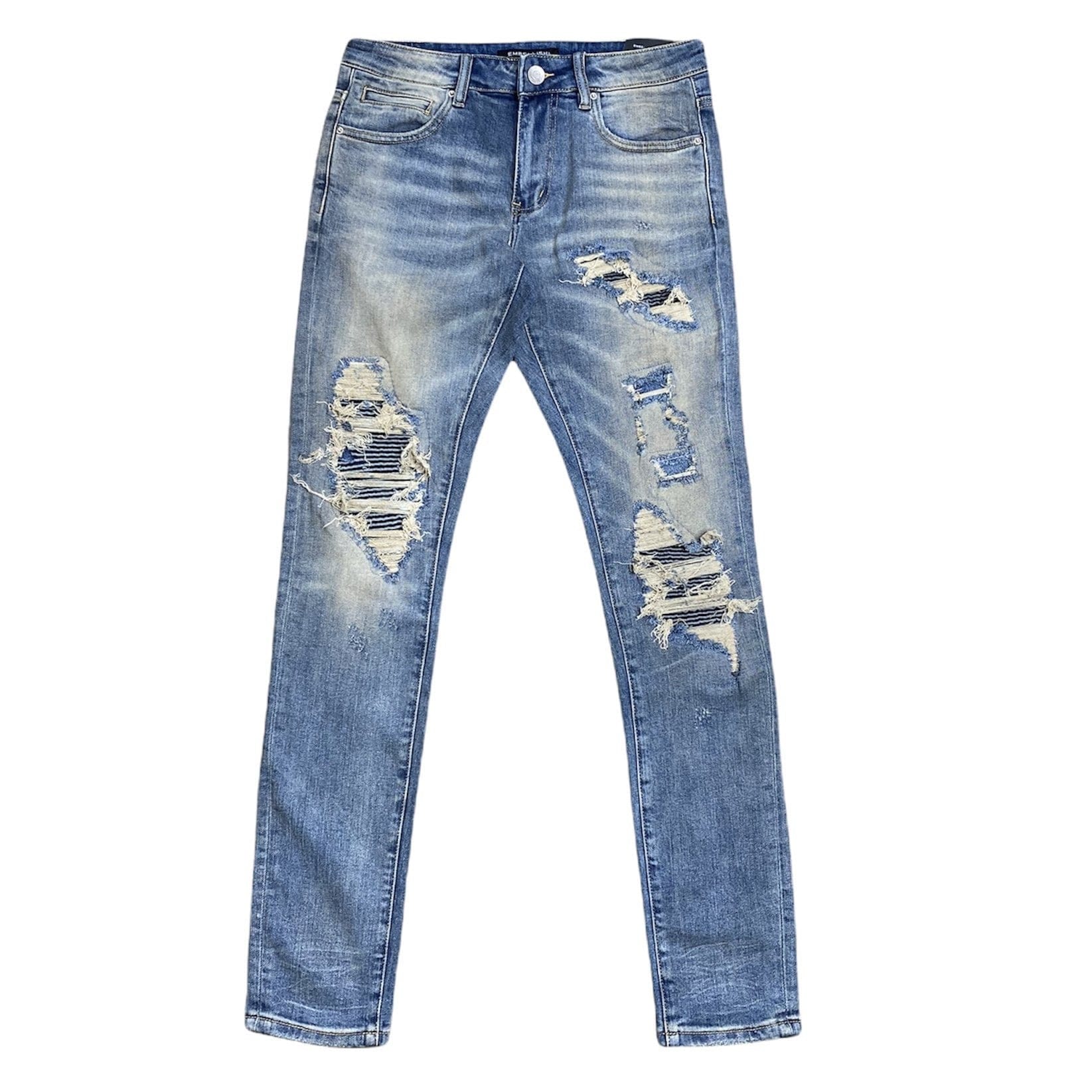 Embellish Fb9 Rip & Repair Denim Jean (Sand Wash) EMBHOL21-1-12