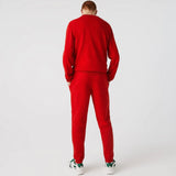 Lacoste Tapered Fit Fleece Trackpants (Red) XH2529-51