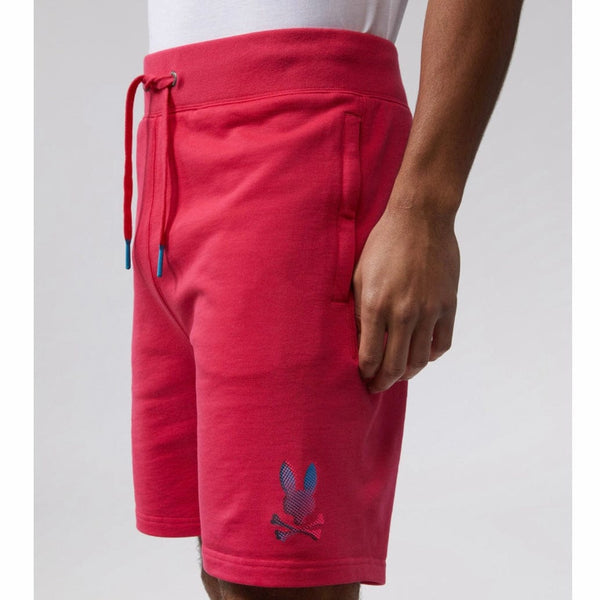 Psycho Bunny Hindes Sweat Shorts (Bright Fuschia) B6R416T1FT
