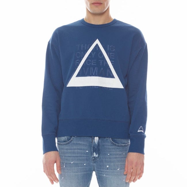 Hvman Crew Sweatshirt (Classic Blue) 322B10-CF22D