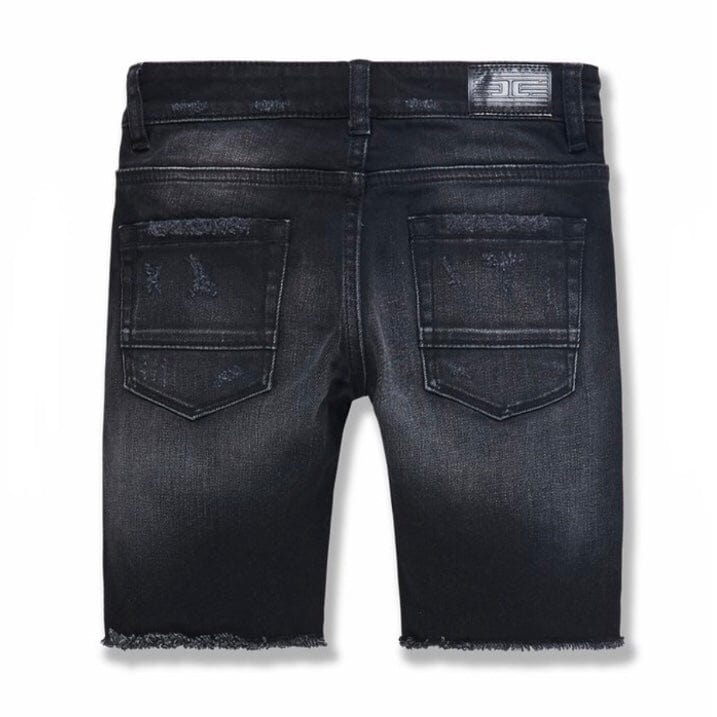 Kids Jordan Craig Edison Denim Shorts (Black Shadow) J3171SK