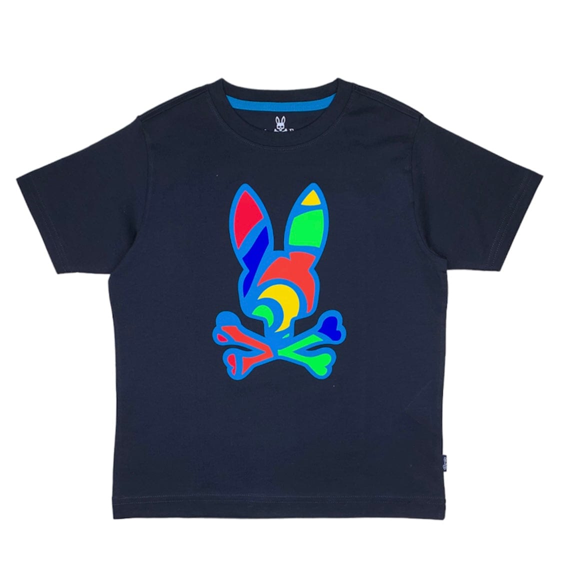 Kids Psycho Bunny Hilsboro Graphic Tee (Navy) B0U112W1PC