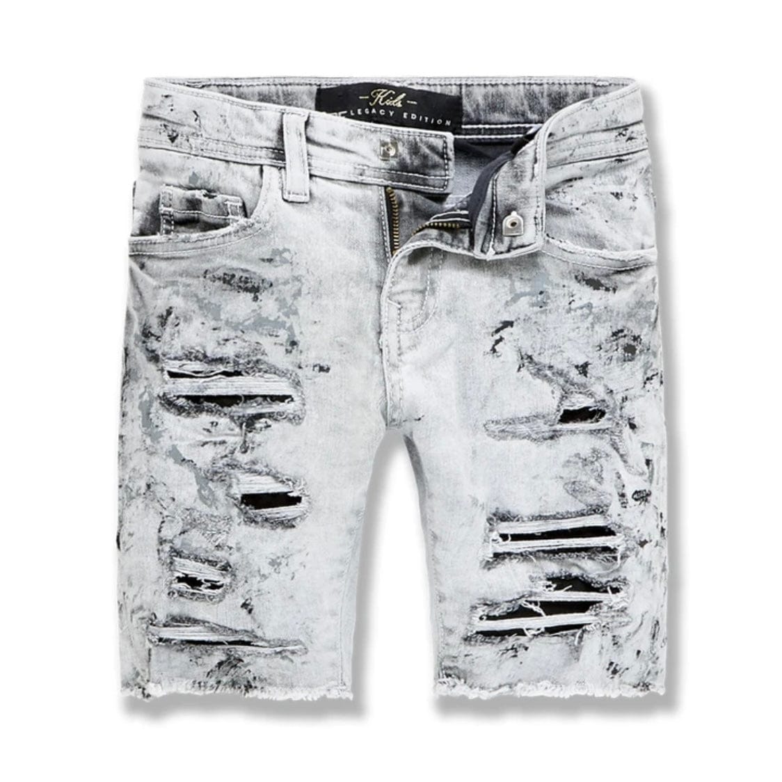 Boys Jordan Craig Vengeance Denim Shorts (Bleach White) J3176SB