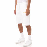 Kappa Authentic Sangone Shorts (White/Fuchsia-Blue/Yellow) 34157FW
