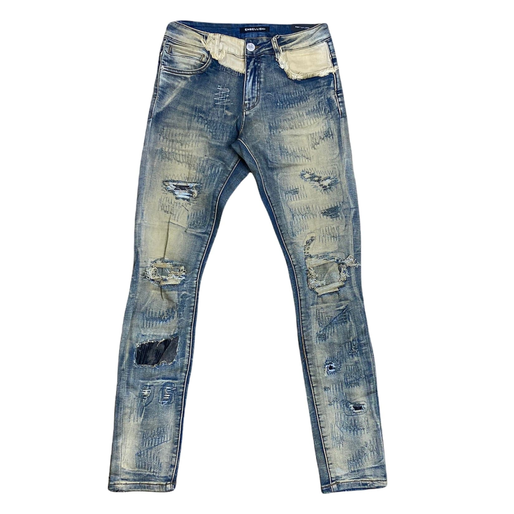 Embellish Bertha Denim Jean (Sand) EMBHOL21-1-23