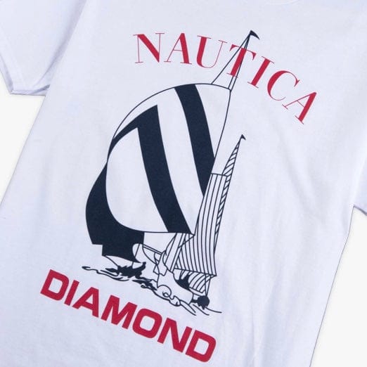 Diamond Supply Diamond X Nautica Tee (White) C20DMPA405S