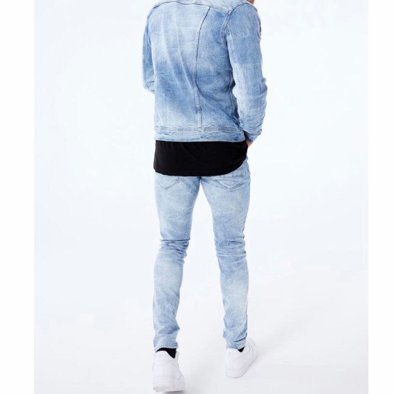 Jordan Craig Boulder Denim Trucker Jacket (Sky Blue) JJ1082