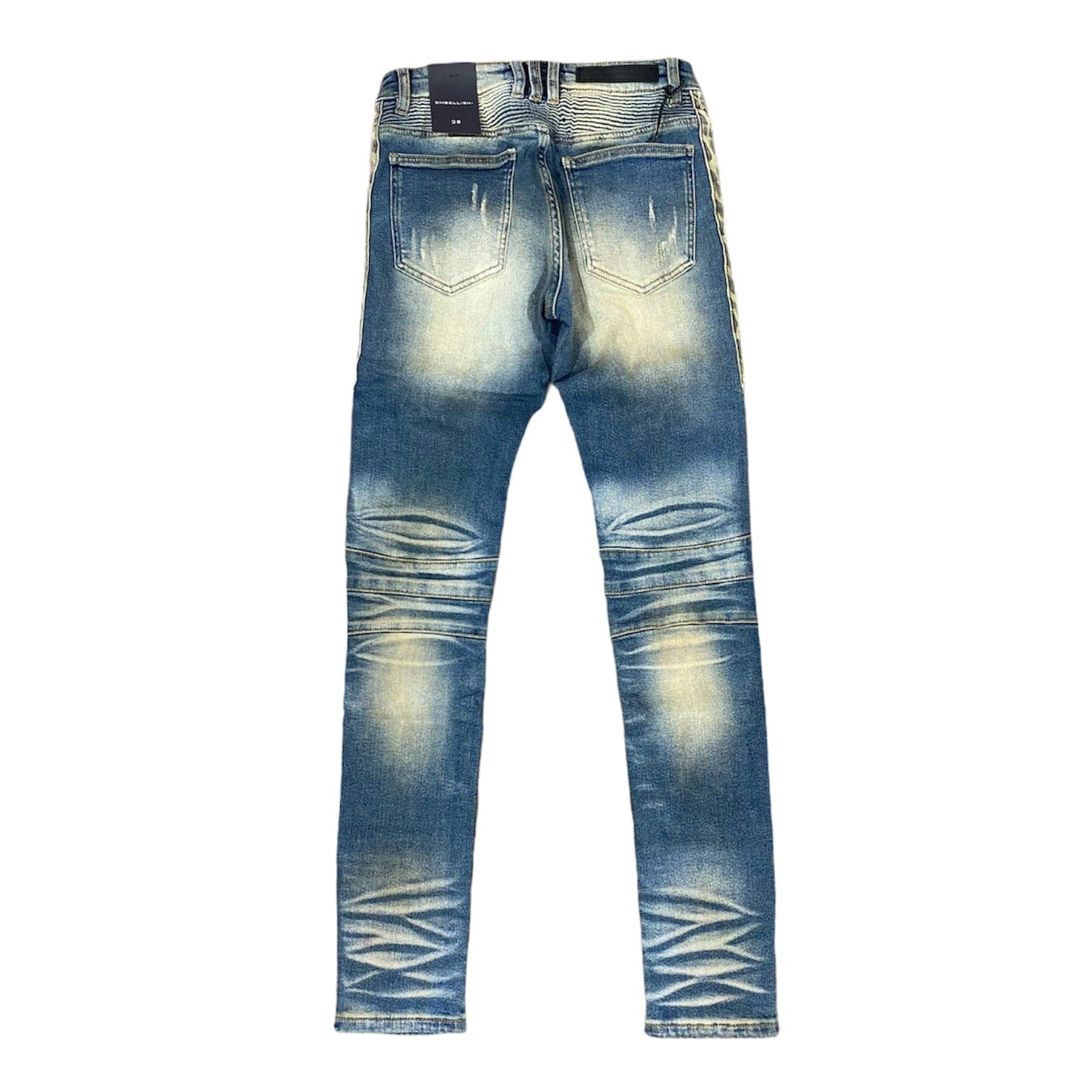 Embellish Bower Biker Jeans (Indigo Cheetah) EMBFALL120-110