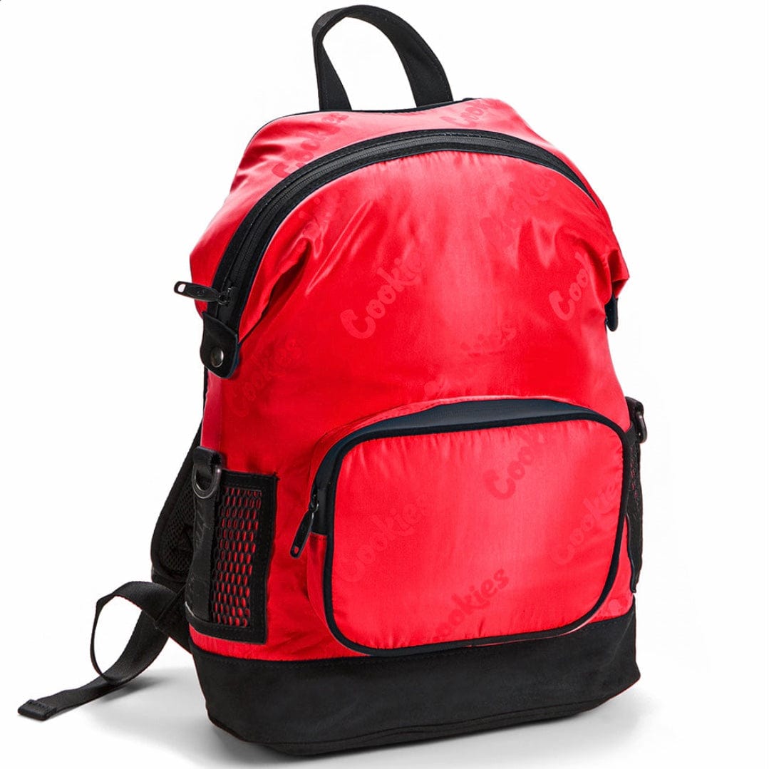 Cookies Luxe Satin Backpack Repeated Logo (Red)