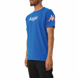 Kappa Authentic Paroo T Shirt (Blue/Lime-Orange/Grey) 34155EW
