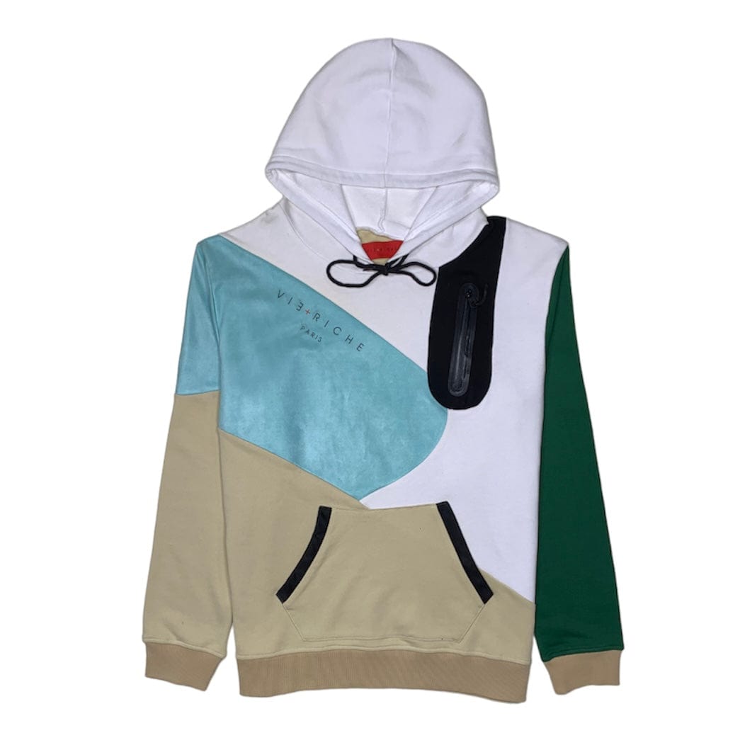 Vie Richie Abstract Hoodie (White) - V5070823