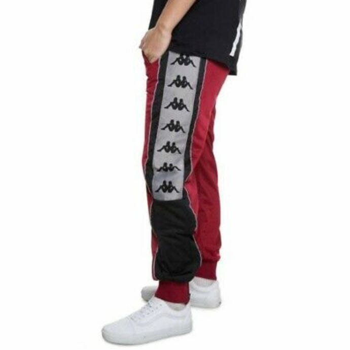 Kappa 222 Banda 10 Arpan Track Pants (Red Bordeaux/Black) 3031QZ0