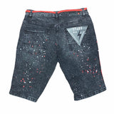 Spark Splatter Tape Shorts (Ice Black) 11085A